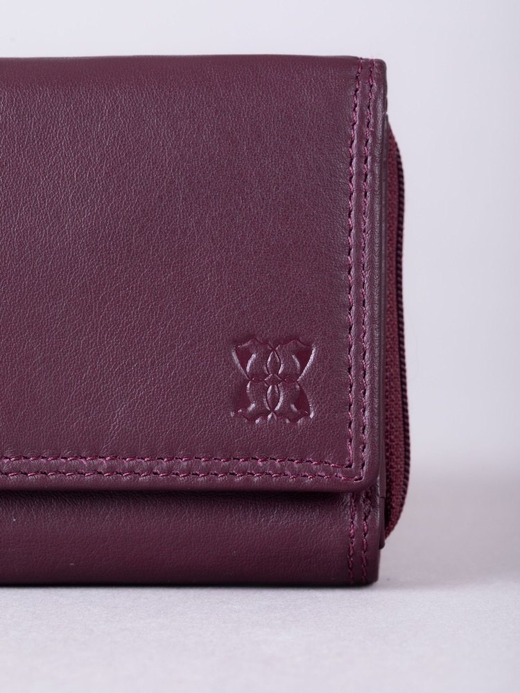 Lakeland Leather Cherry Red Small Purse - Image 4 of 5