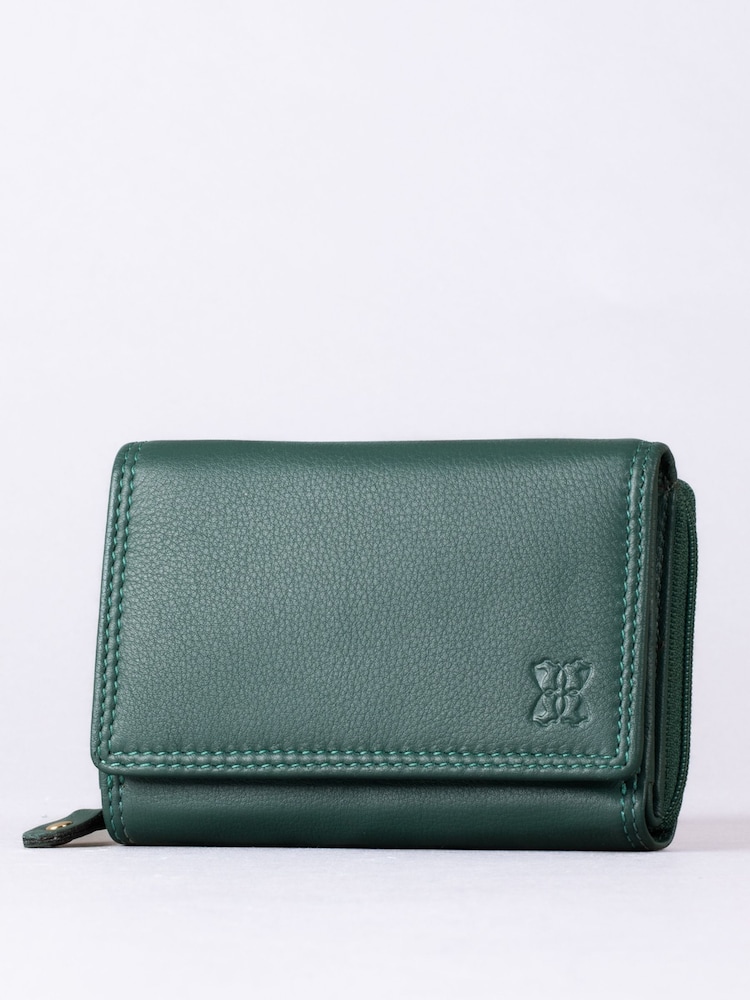 Lakeland Leather Green Small Purse - Image 1 of 5