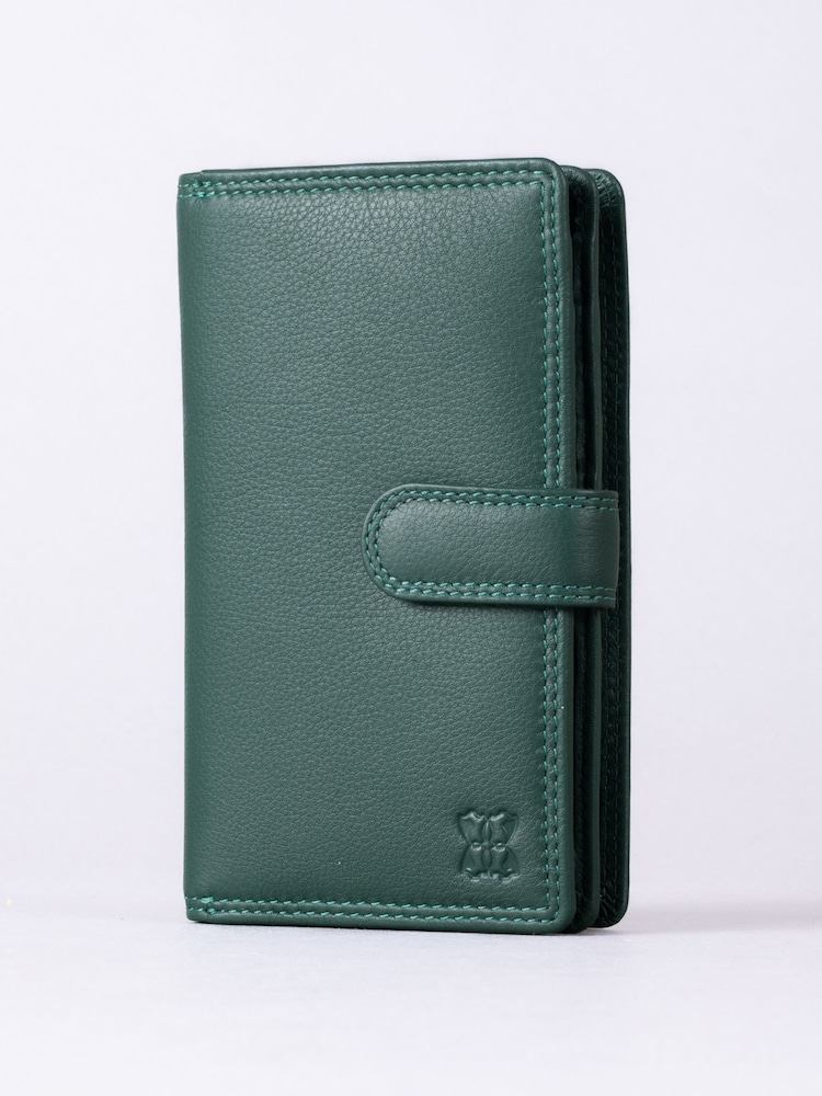 Pullo Vihreä - Lakeland Leather Medium Tab Kukkaro - Kuva 1 / 5