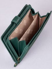 Pullo Vihreä - Lakeland Leather Medium Tab Kukkaro - Kuva 5 / 5