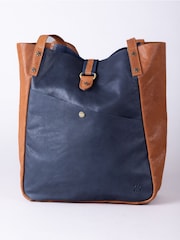 Lakeland Leather Blue Hartsop Leather Tote Bag - Image 1 of 8