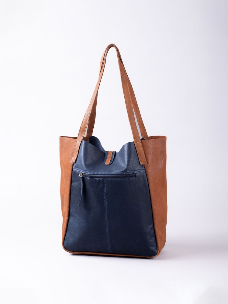 Lakeland Leather Blue Hartsop Leather Tote Bag - Image 2 of 8