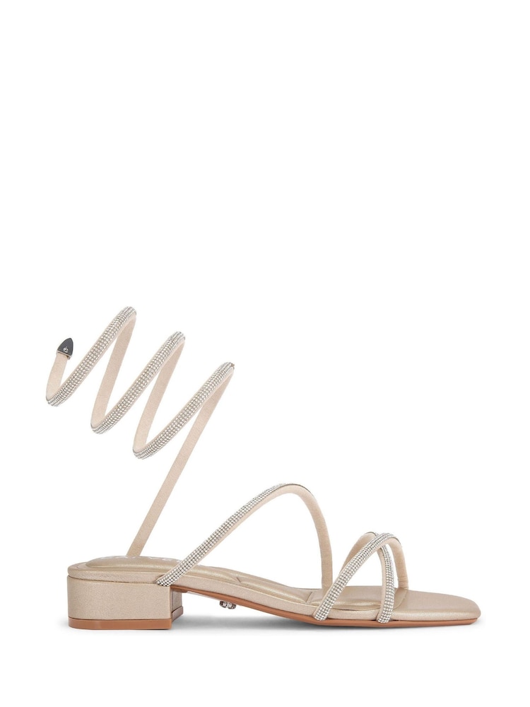 Carvela Gold Spiral Block Sandals - Image 1 of 4