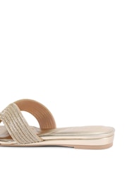 Carvela Chrome Gala Mule Jewel Sandals - Image 3 of 5