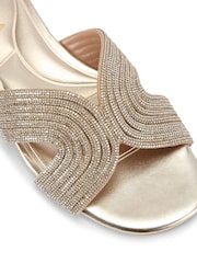 Carvela Chrome Gala Mule Jewel Sandals - Image 5 of 5