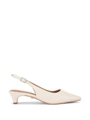 Cream - Čevlji z odprto peto Carvela Carina - Slika 2 iz 5