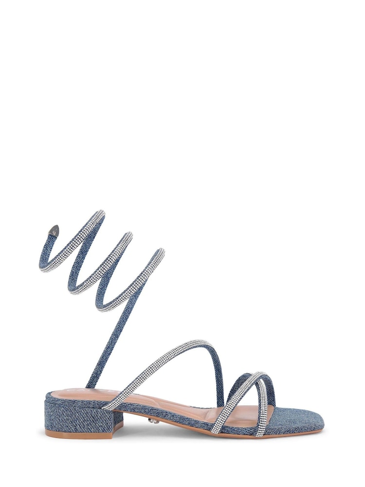 Синий - Carvela Спиральный блок золотой сандалии - Image 2 of 5