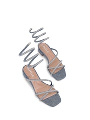 Синий - Carvela Спиральный блок золотой сандалии - Image 3 of 5
