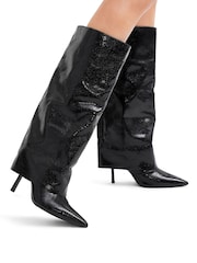 Carvela Black Passion Cuff Boots - Image 1 of 5