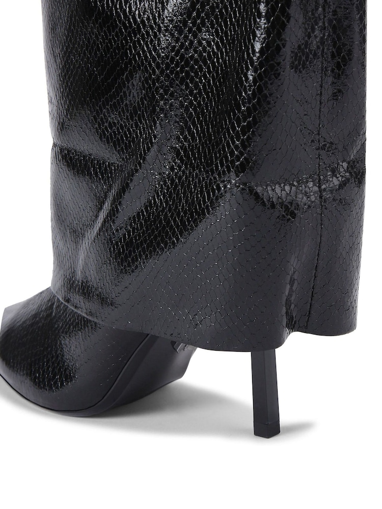 Carvela Black Passion Cuff Boots - Image 5 of 5 Carvela Black Passion Cuff Boots - Image 5 of 5