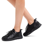 Carvela Pace Zip Knit Sneakers - Image 1 of 5
