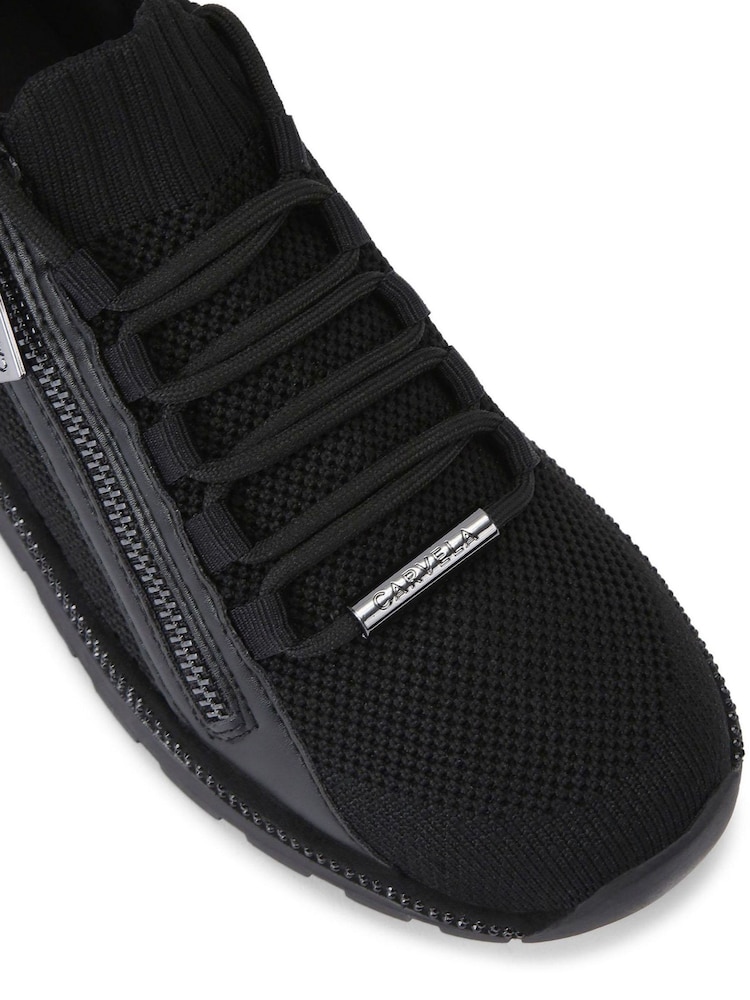 Carvela Pace Zip Knit Sneakers - Image 5 of 5