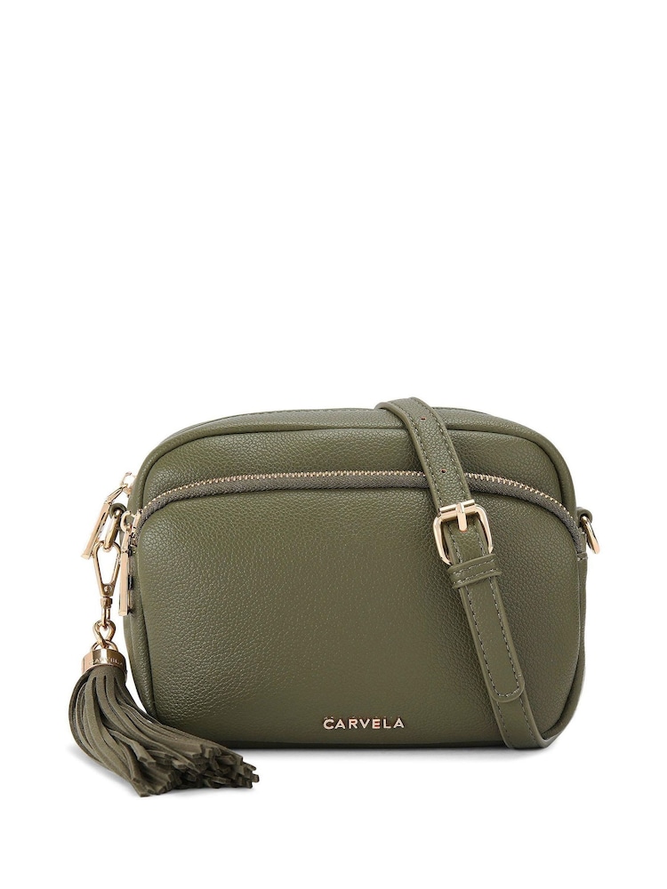 Carvela Green Como Cross-Body Bag - Image 1 of 6