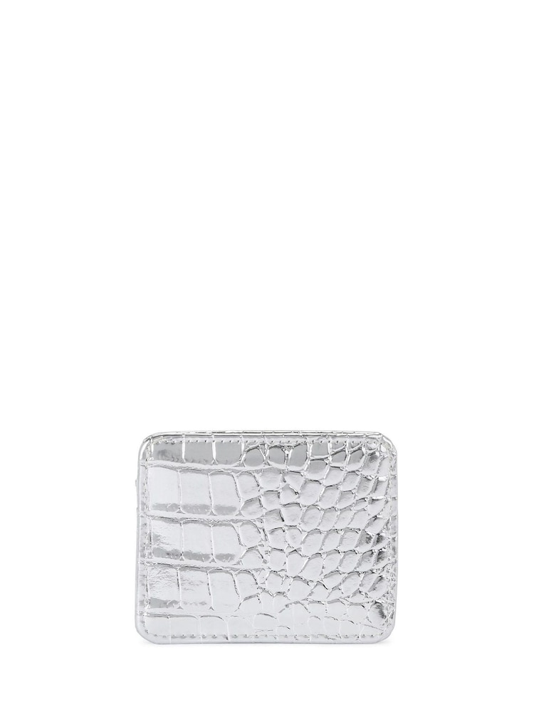 Carvela Silver Chrome Jessica Card Holder Purse - Image 3 of 4
