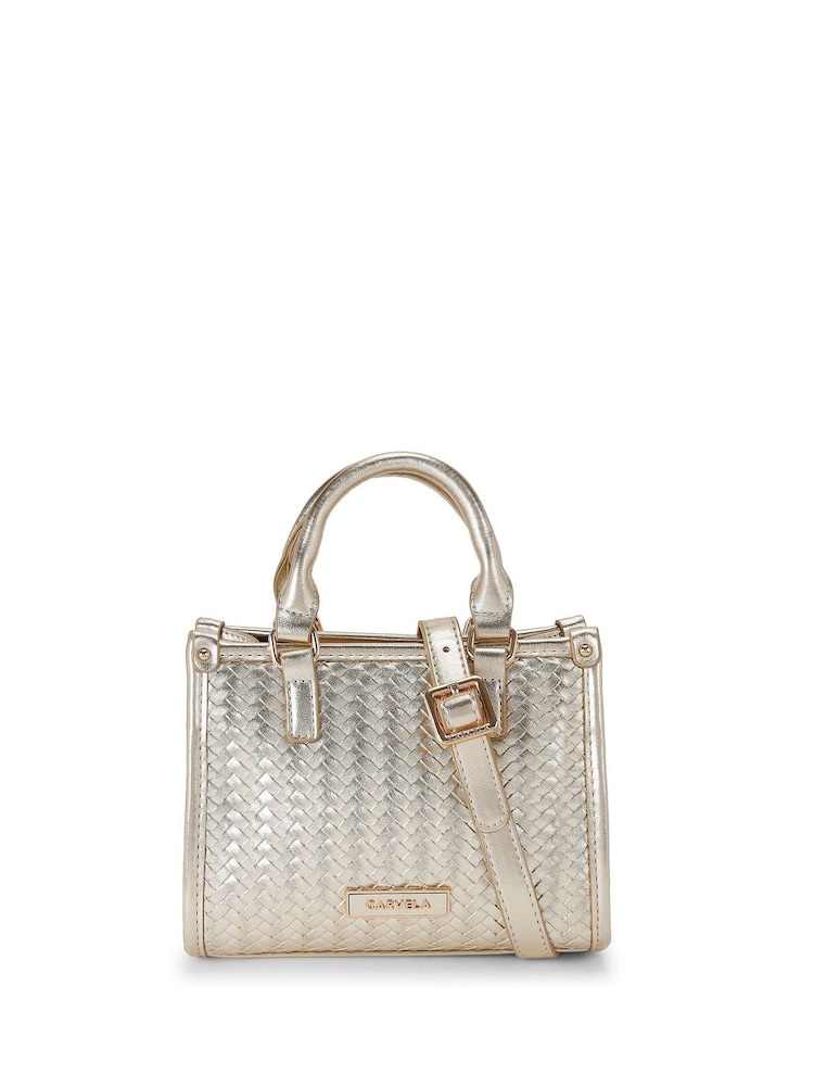 Goudkleurig/wit - Carvela Lucia Midi Tote Bag - Image 1 of 5