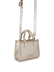 Goudkleurig/wit - Carvela Lucia Midi Tote Bag - Image 2 of 5