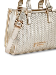 Goudkleurig/wit - Carvela Lucia Midi Tote Bag - Image 4 of 5