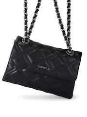 Черный/хромированный - Сумка на плечо с цепочкой Carvela Rosa - Изображение 5 5