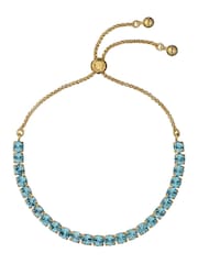 Ted Baker Gold Tone Melrah: Crystal Adjustable Tennis Bracelet - Image 2 of 4