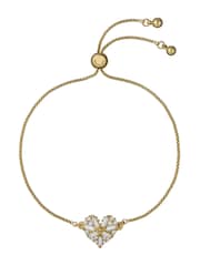 Gold Tone - Ted Baker Cherisa: Crystal Cluster Heart Adjustable Bracelet - Image 3 of 4
