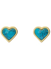 Ted Baker Faris: Herz-Ohrstecker mit facettiertem Stein - Bild 2 von 4