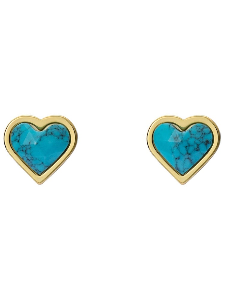Ted Baker Faris: Herz-Ohrstecker mit facettiertem Stein - Bild 2 von 4