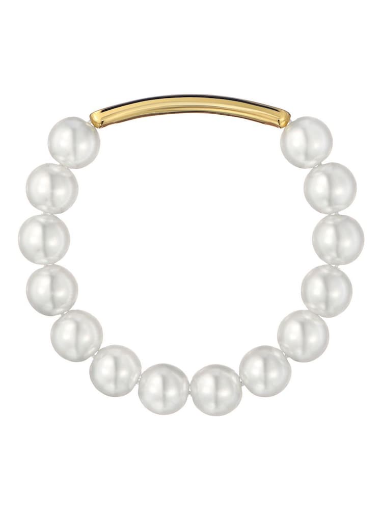 Ted Baker Gold Tone Beadie: Baker Bead Adjustable Bracelet - Image 2 of 5
