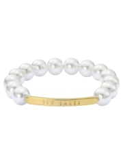 Ted Baker Gold Tone Beadie: Baker Bead Adjustable Bracelet - Image 3 of 5