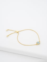 Ted Baker Gold Tone Soleta: Solitaire Sparkle Crystal Adjustable Bracelet - Image 5 of 5