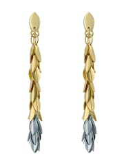 Ted Baker Gold Tone Pemia: Petal Fringe Ear Loop Earrings - Image 1 of 5