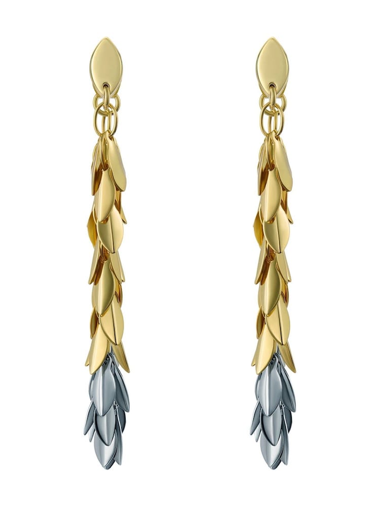 Ted Baker Gold Tone Pemia: Petal Fringe Ear Loop Earrings - Image 1 of 5