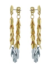 Ted Baker Gold Tone Pemia: Petal Fringe Ear Loop Earrings - Image 2 of 5