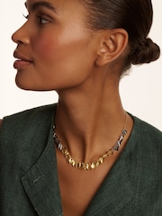 Ted Baker Gold Tone Pemina: Petal Fringe Necklace - Image 4 of 4