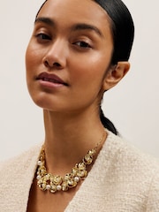 Ted Baker Gold Tone Floressa: Pearl Flower Necklace - Image 2 of 3