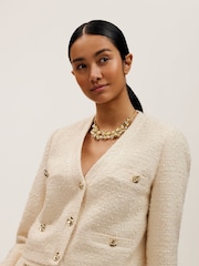 Ted Baker Gold Tone Floressa: Pearl Flower Necklace - Image 3 of 3
