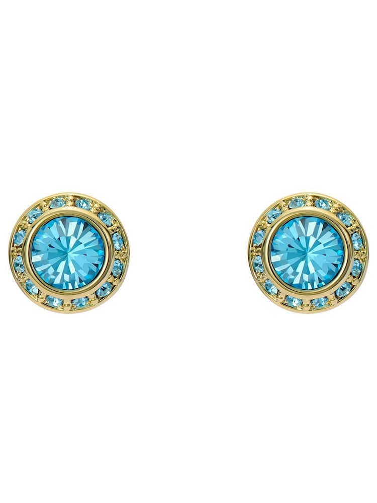 Ted Baker Gold Tone Soletia: Solitaire Sparkle Crystal Stud Earrings - Image 1 of 4