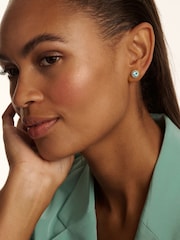 Ted Baker Gold Tone Soletia: Solitaire Sparkle Crystal Stud Earrings - Image 3 of 4
