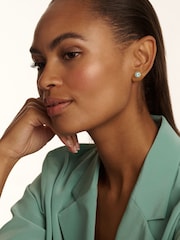 Ted Baker Gold Tone Soletia: Solitaire Sparkle Crystal Stud Earrings - Image 4 of 4