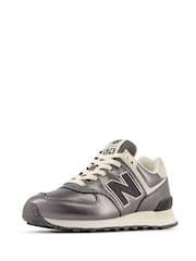 New Balance Metallic Womens 574 Trainers - Image 4 of 6