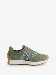 New Balance Olive Green Womens 327 Trainers - Image 1 of 1