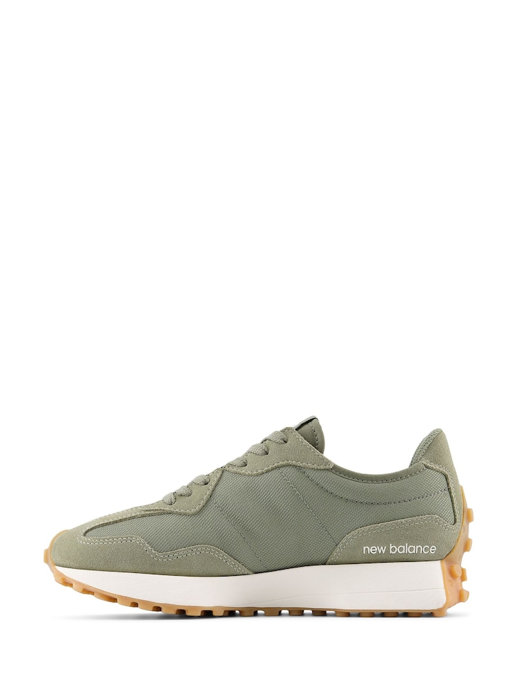 New Balance Olive Green Womens 327 Trainers - Image 2 of 5 New Balance Olive Green Womens 327 Trainers - Image 2 of 5