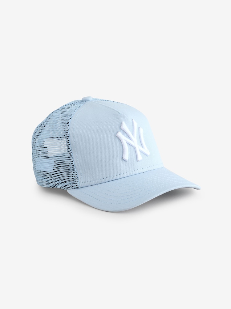New Era Blue 100% Cotton Chyt League Ess Trucker Neyyan Hat - Image 1 of 1