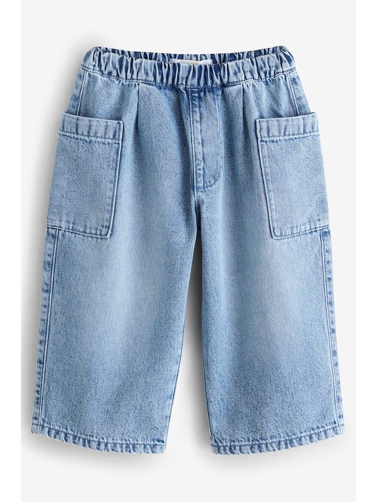 Blue Pull On Pocket Jeans - Image 1 of 4