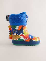 Blau, Dinosaurier - Thinsulate™ Warm gefütterte Gummistiefel mit Manschette - Bild 2 von 5