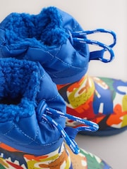 Blau, Dinosaurier - Thinsulate™ Warm gefütterte Gummistiefel mit Manschette - Bild 4 von 5