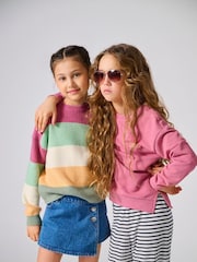 بنطلون مخطط بخصر قابل للتمدد من ONLY KIDS - صورة 3 من 3