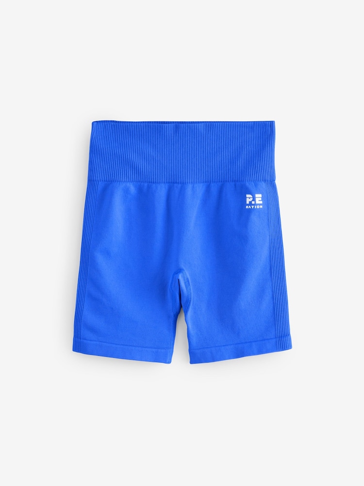 P.E Nation Blue Restore Seamless 5 Bike Shorts - Image 1 of 1