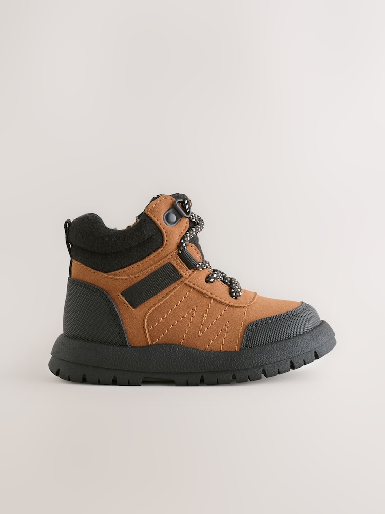 Tan Brown Hiker Boots - Image 2 of 5