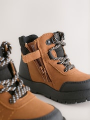 Tan Brown Hiker Boots - Image 3 of 5