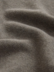 Dark Stone Plain Regular Fit Premium Quarter Zip Jumper - Image 6 of 7